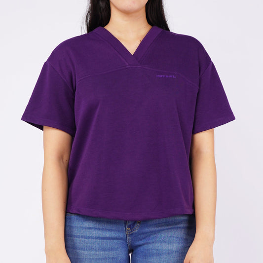 Petrol Ladies Basic Oversized Shirt Terry Fabric 140881-U (Violet)