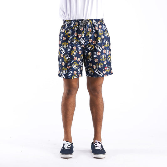 Bobson Japanese Men's Basic Non-Denim Swim short for Men Trendy Fashion High Quality Apparel Comfortable Casual short for Men 125786 (Navy)