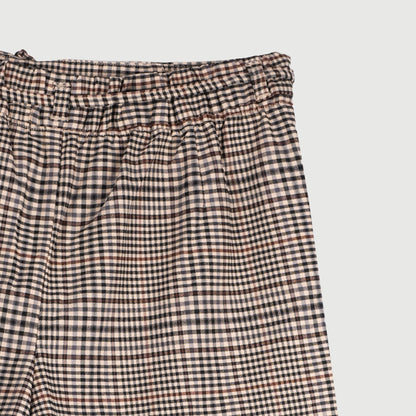 Petrol Ladies Basic Short High waist pleated mini Skirt slim Trendy fashion Casual Short summer tennis school plaid mini skirt for women 138741-U (Brown)