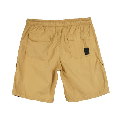 Petrol Basic Non-Denim Cargo Short for Men Regular Fitting Enzyme Wash Fabric Casual Short Khaki Cargo Short for Men 131926 (Khaki)