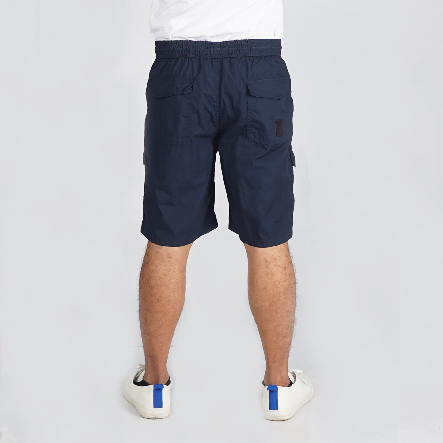 Petrol Basic Non-Denim Cargo Short for Men Regular Fitting Enzyme Wash Fabric Casual Short Navy Blue Cargo Short for Men 131926 (Navy Blue)