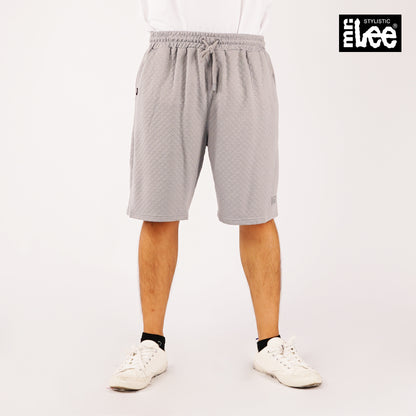 Stylistic Mr. Lee Men's Basic Non-Denim Jogger short for Men Trendy Fashion High Quality Apparel Comfortable Casual short for Men Mid Waist 118231 (Gray)