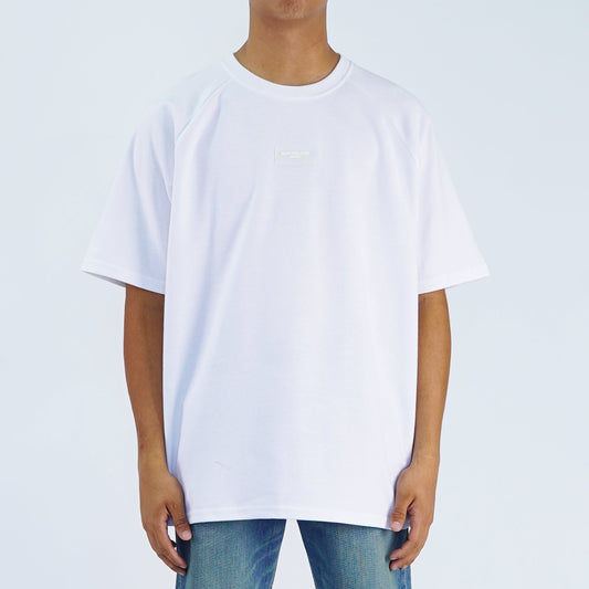 RRJ Basic Tees for Men Oversized Boxy Fitting Shirt Fashionable Trendy fashion Casual Top White T-shirt for Men 135915-U (White)