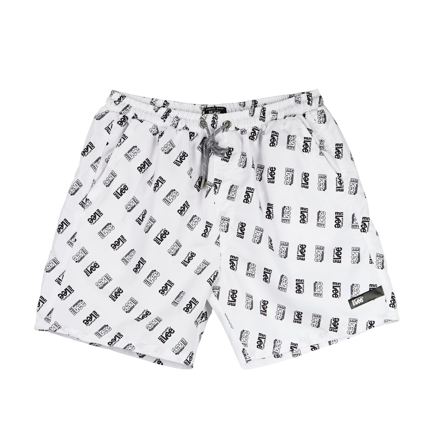 Stylistic Mr. Lee Men's Basic Non-Denim Swim short for Men Trendy Fashion High Quality Apparel Comfortable Casual short for Men Mid Waist 138939 (White)