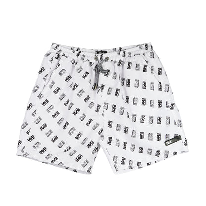 Stylistic Mr. Lee Men's Basic Non-Denim Swim short for Men Trendy Fashion High Quality Apparel Comfortable Casual short for Men Mid Waist 138939 (White)