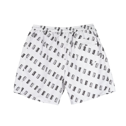 Stylistic Mr. Lee Men's Basic Non-Denim Swim short for Men Trendy Fashion High Quality Apparel Comfortable Casual short for Men Mid Waist 138939 (White)