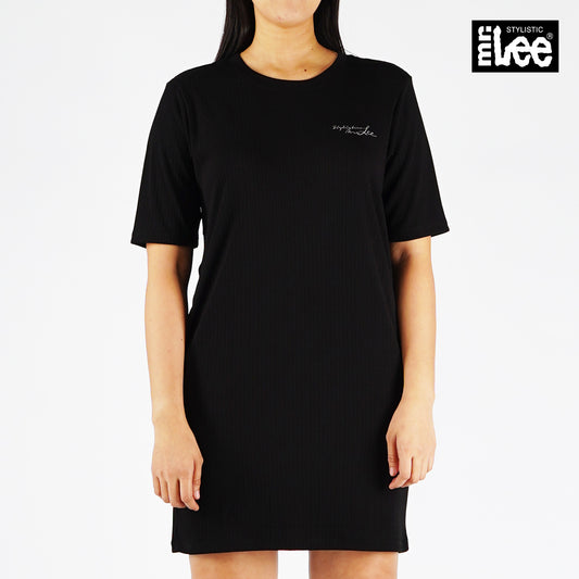 Stylistic Mr. Lee Ladies Basic Dress for Women Trendy Fashion High Quality Apparel Comfortable Casual Dress for Women Regular Fit 138768 (Black)