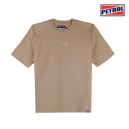 Petrol Basic Tees for Men Oversized Fitting Shirt Fashionable Trendy fashion Casual Round Neck T-shirt for Men 135845-U (Brown)