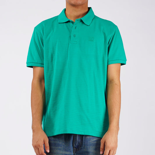 RRJ Basic Collared for Men Semi Body Fit Missed Lycra Fabric Trendy fashion Casual Top Green Polo shirt for Men 114482 (Green)