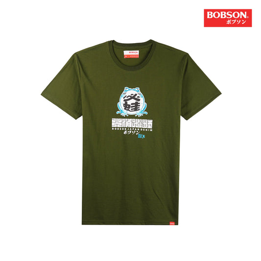 Bobson Japanese Men's Basic Tees Slim Fit 147755-U (Fatigue)