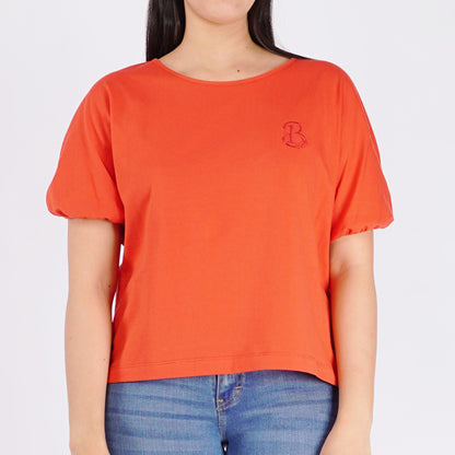 Bobson Japanese Ladies Basic Tees Loose Fit 148397 (Molten Lava)