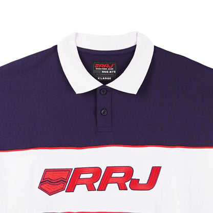 RRJ Basic Collared for Men Oversized Fitting Terry Fabric 135973 (Navy Blue)