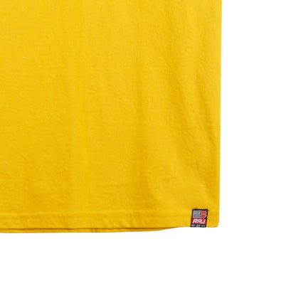 RRJ Basic Tees for Men Semi Body Fitting Shirt CVC Jersey Fabric 148836-U (Yellow)