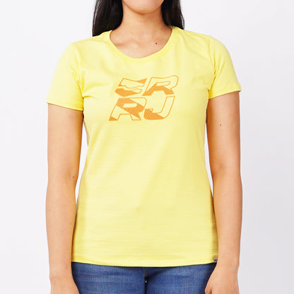 RRJ Basic Tees for Ladies Regular Fitting Trendy fashion 146431 (Yellow)