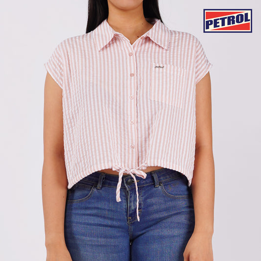 Petrol Basic Woven for Ladies Regular Fitting Shirt Trendy fashion 150280 (Dusty Pink)
