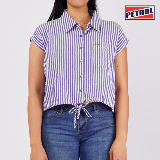 Petrol Basic Woven for Ladies Regular Fitting Shirt Trendy fashion 150280 (Peacoat)