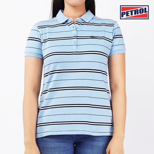 Petrol Basic Collared Shirt for Ladies Regular Fitting Trendy fashion 121168 (Powder)