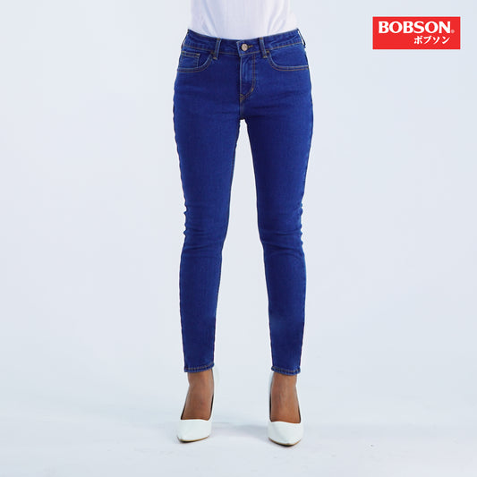 Bobson Japanese Ladies Basic Denim Super skinny 152562-U (Medium Shade)