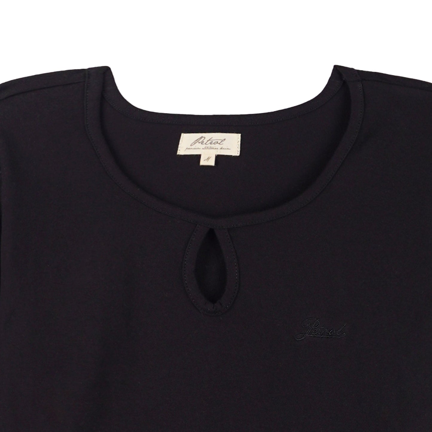 Petrol Basic Tees for Ladies Boxy Fitting Shirt 153299-U (Black)