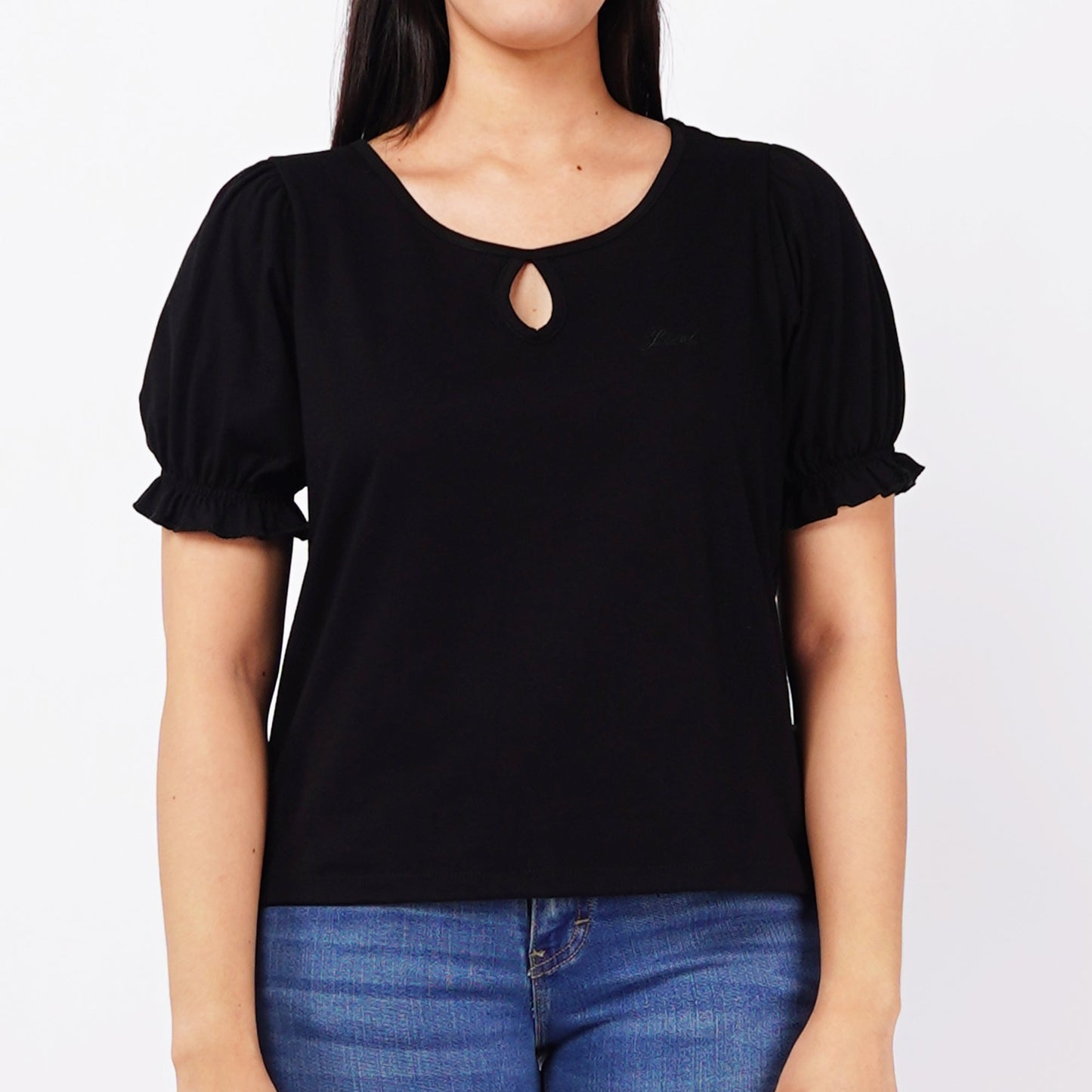 Petrol Basic Tees for Ladies Boxy Fitting Shirt 153299-U (Black)