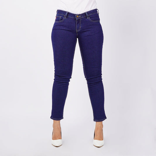 Bobson Japanese Ladies Basic Denim Slim Fit 156097 (Dark Shade)