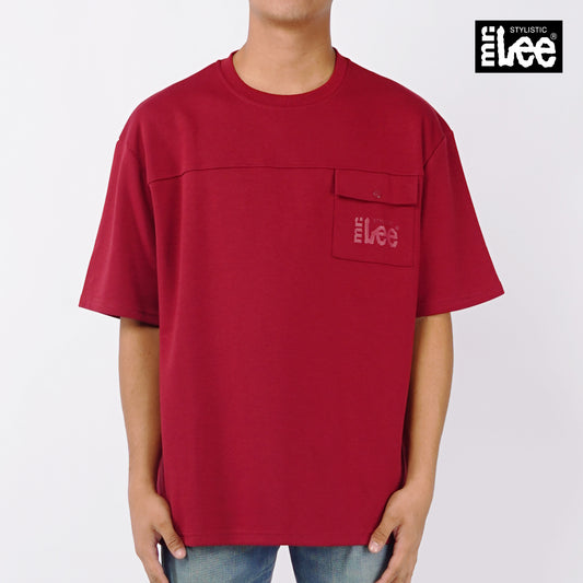 Stylistic Mr. Lee Men's Basic Tees Boxy Fit 116178 (Maroon)