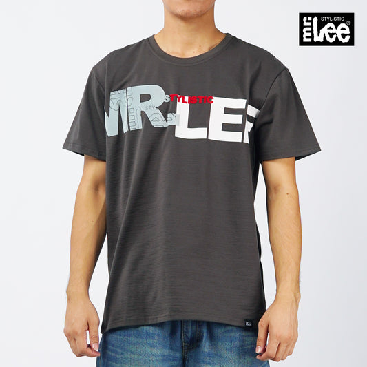 Stylistic Mr. Lee Men's Basic Tees Semi body Fit 151465 (Charcoal Gray)