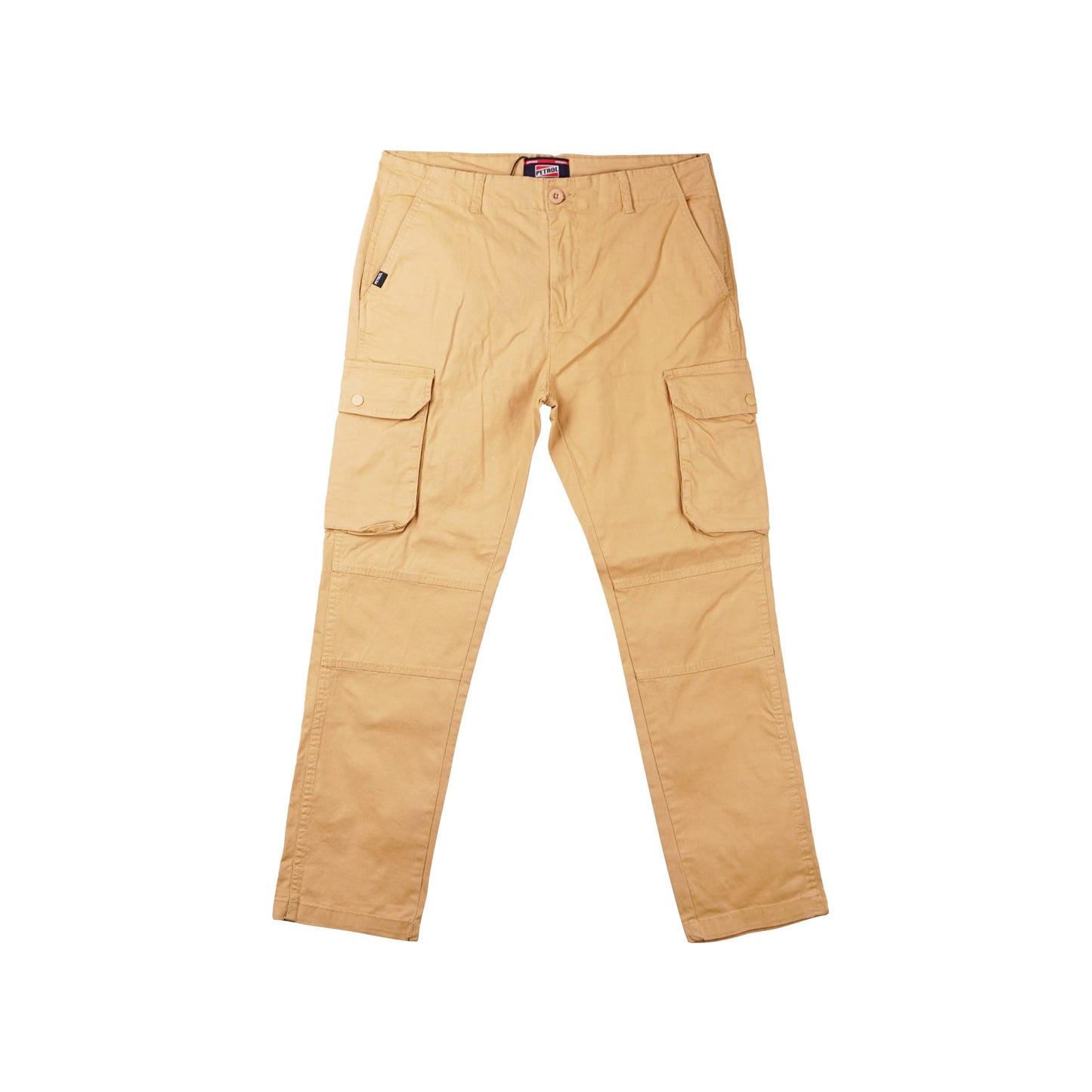 Petrol Non-Denim Cargo Pants for Men Mid Waist 155351 (Light Khaki)