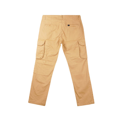 Petrol Non-Denim Cargo Pants for Men Mid Waist 155351 (Light Khaki)