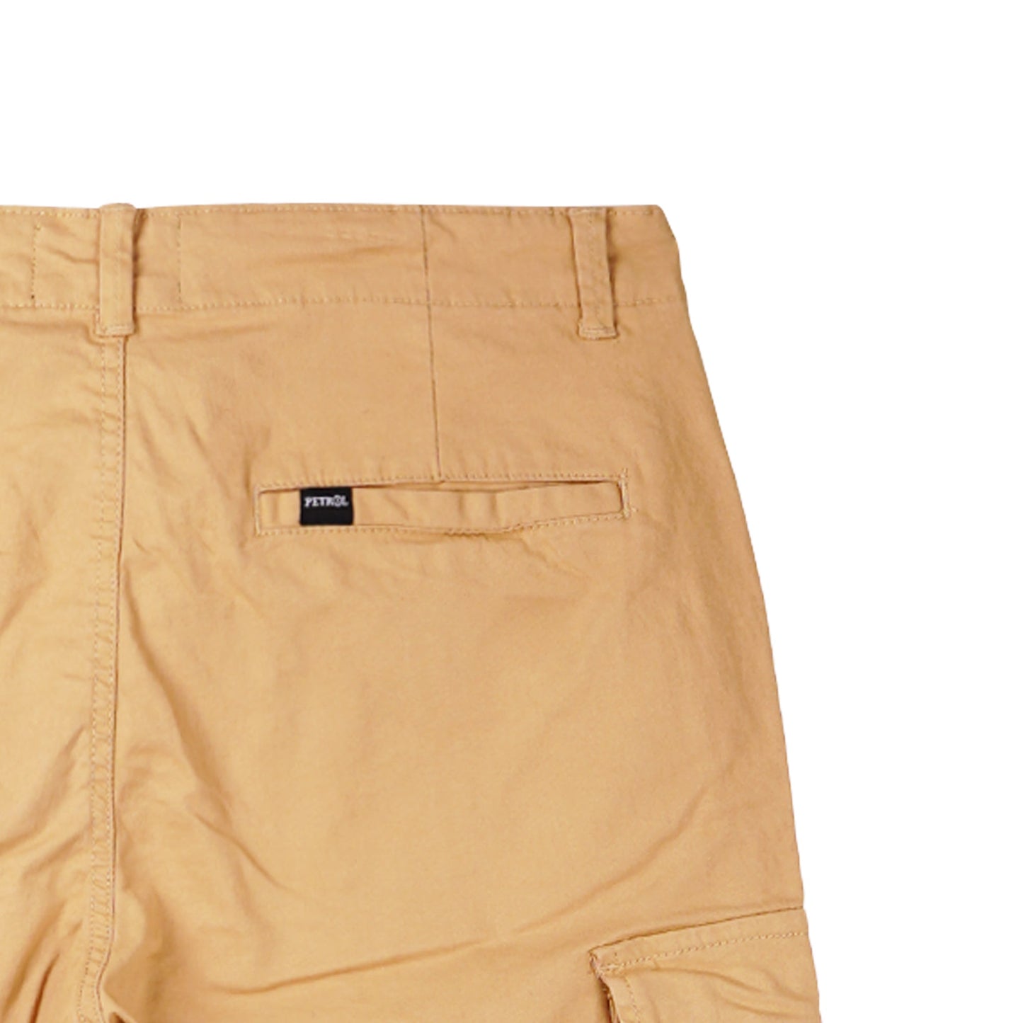 Petrol Non-Denim Cargo Pants for Men Mid Waist 155351 (Light Khaki)