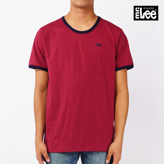 Stylistic Mr. Lee Men's Basic Tees Semi body Fit 150472-U (Maroon)