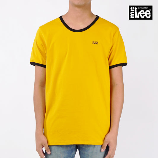 Stylistic Mr. Lee Men's Basic Tees Semi body Fit 150472-U (Yellow Gold)