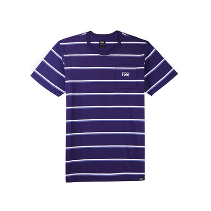 Stylistic Mr. Lee Men's Basic Striped Tees Semi body Fit 158292 (Navy)