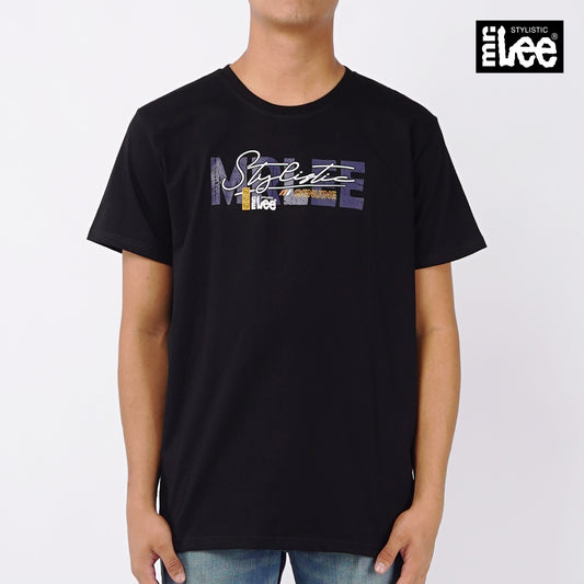 Stylistic Mr. Lee Men's Basic Tees Semi body Fit 138440-U (Black)