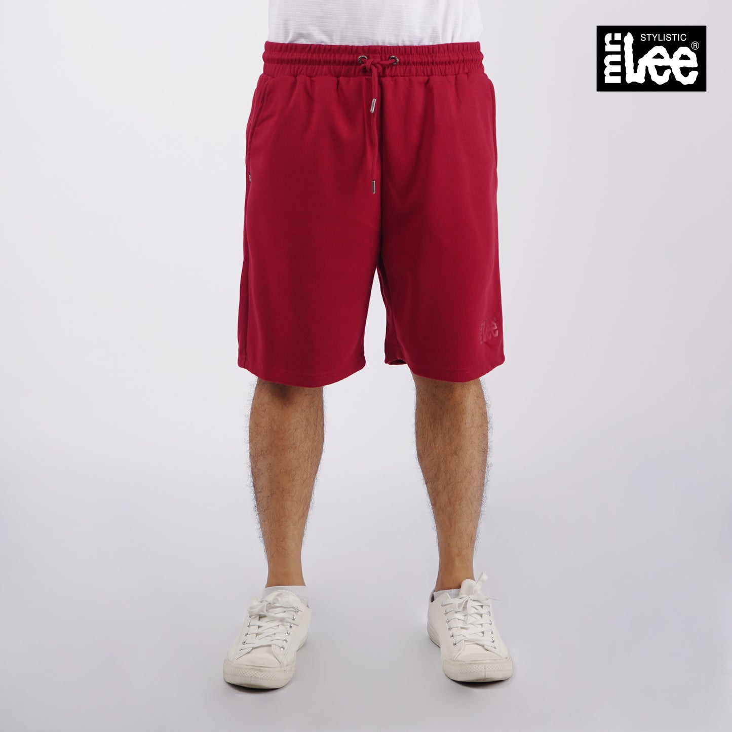 Stylistic Mr. Lee Men's Basic Non-Denim Jogger Short 118222 (Maroon)