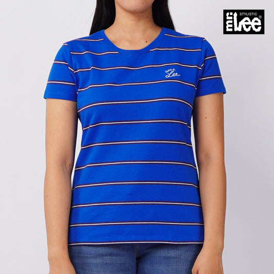 Stylistic Mr. Lee Ladies Basic Tees Missed Lycra Fabric Regular Fit 112020 (Blue)