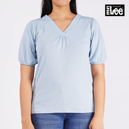 Stylistic Mr. Lee Ladies Basic Tees Regular Fit 143068-U (Blue)