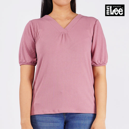 Stylistic Mr. Lee Ladies Basic Tees Regular Fit 143068-U (Pink)