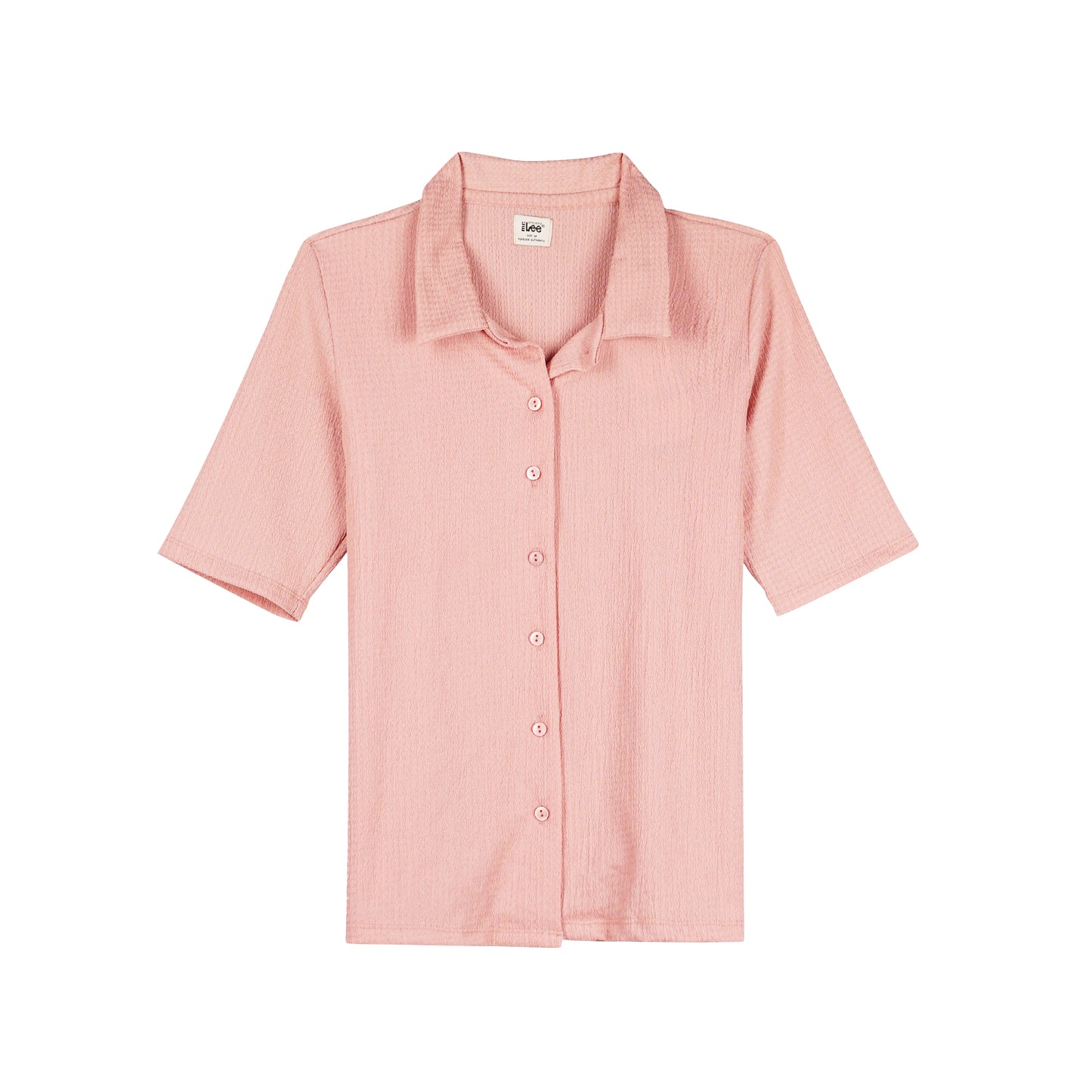 Stylistic Mr. Lee Ladies Basic Button Down Shirt Regular Fit 137079-U (Pink)