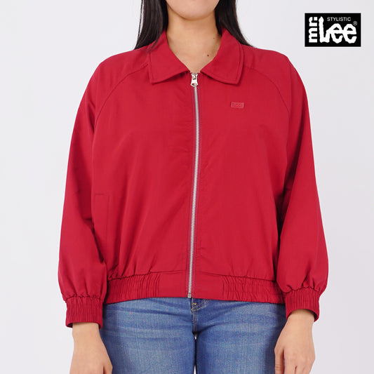 Stylistic Mr. Lee Ladies Basic Jacket with Collar Loose Fit 112268 (Maroon)