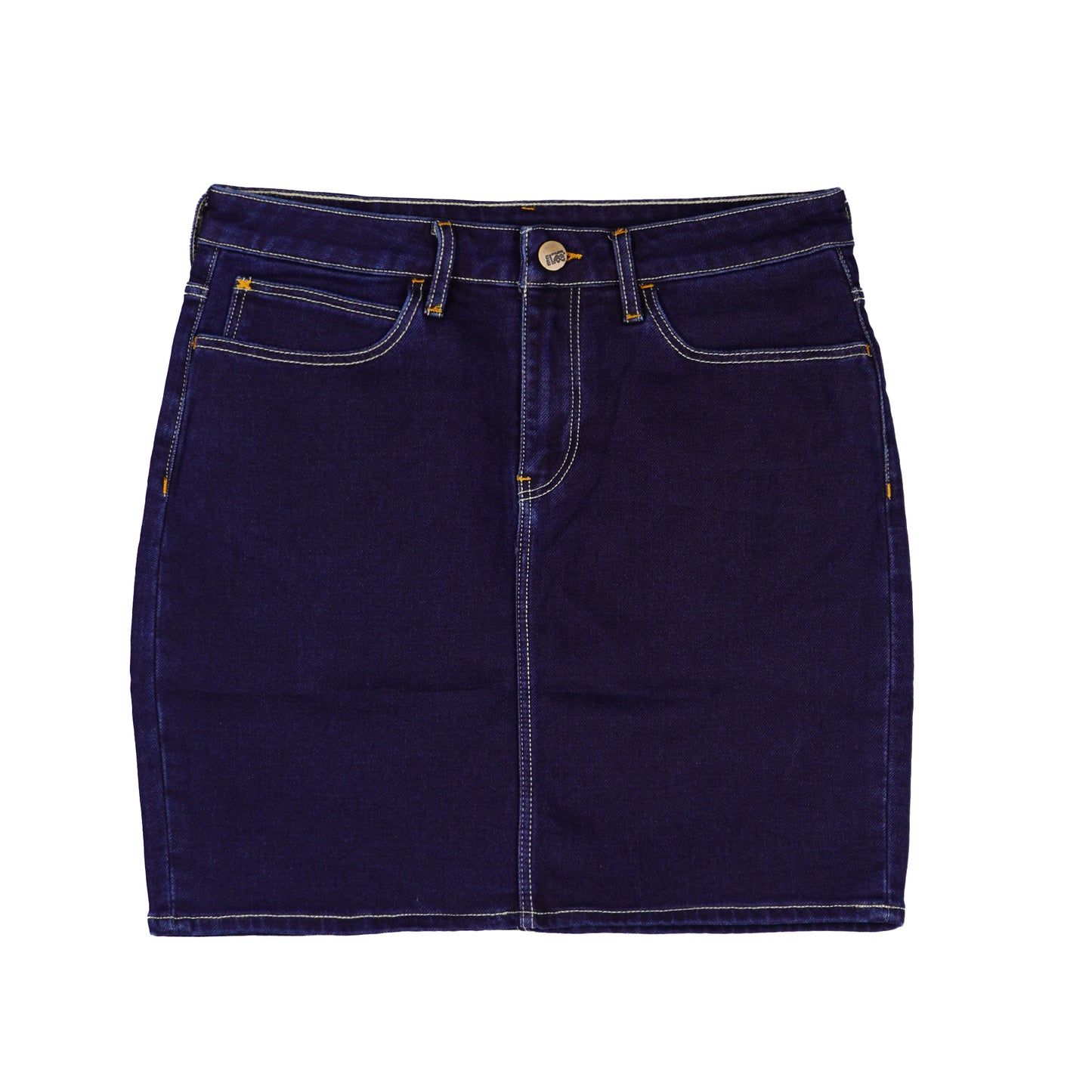 Stylistic Mr. Lee Ladies Basic Denim Skirt 156038 (Dark Shade)