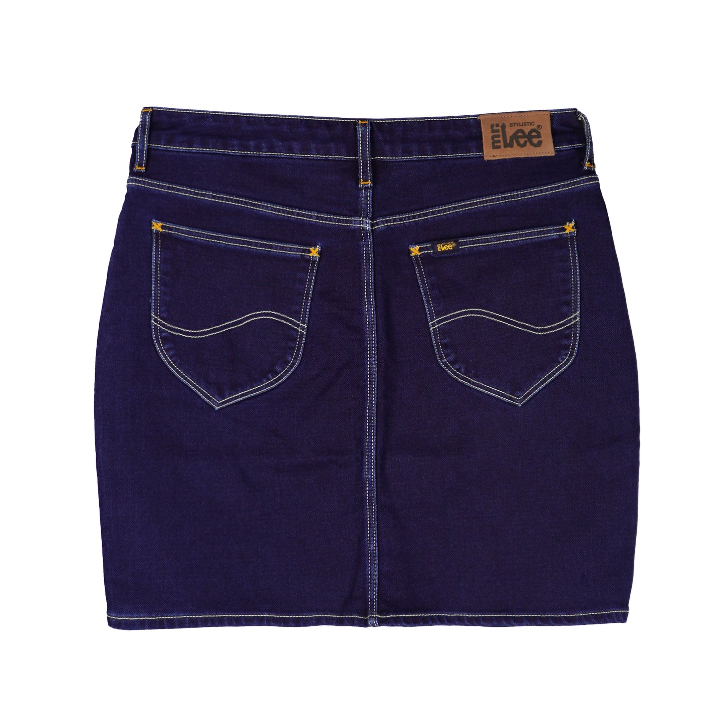 Stylistic Mr. Lee Ladies Basic Denim Skirt 156038 (Dark Shade)