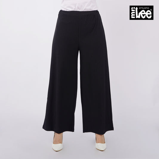 Stylistic Mr. Lee Ladies Basic Non-Denim Cullotes Pants 155710-U (Black)