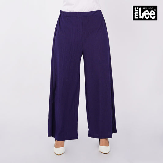 Stylistic Mr. Lee Ladies Basic Non-Denim Cullotes Pants 155710-U (Navy)