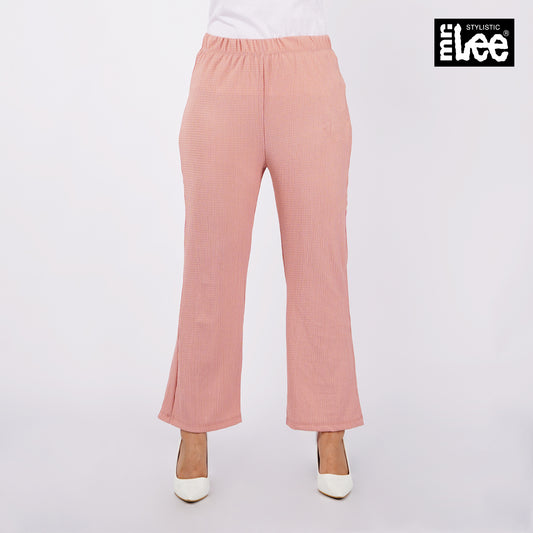 Stylistic Mr. Lee Ladies Basic Non-Denim Flared Pants 145273-U (Pink)