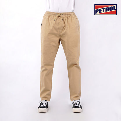 Petrol Men's  Non-Denim Stretchable Mid Waist Ankle Pants 155934 (Beige)