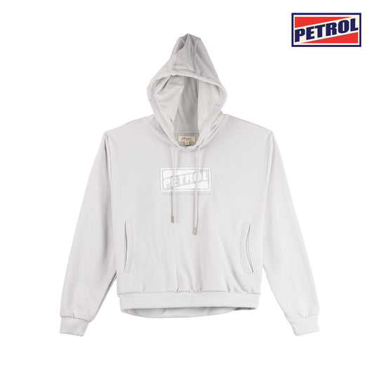 Petrol Ladies Basic Hoodie Crop Jacket 121184 (Light Gray)