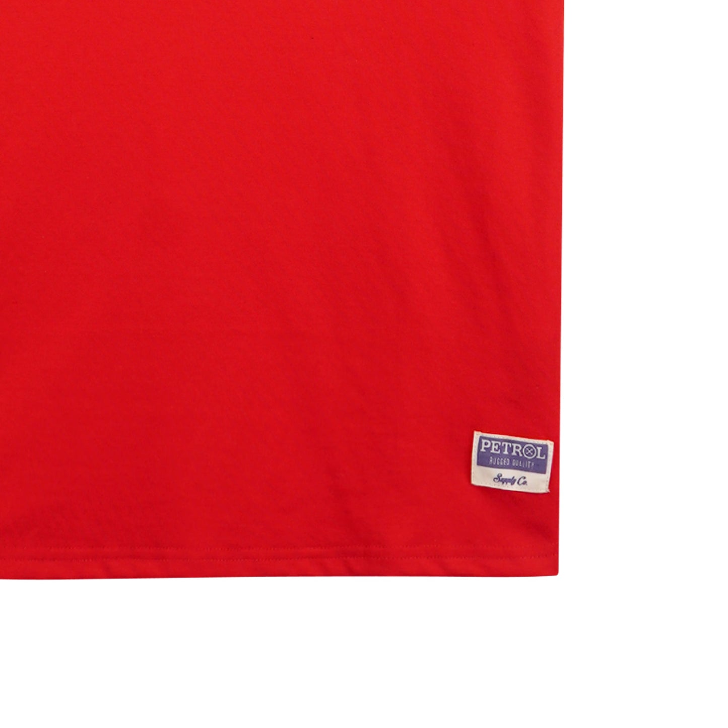 Petrol Basic Tees for Men Slim fitting Shirt CVC Jersey Fabric 145470-U (Red)