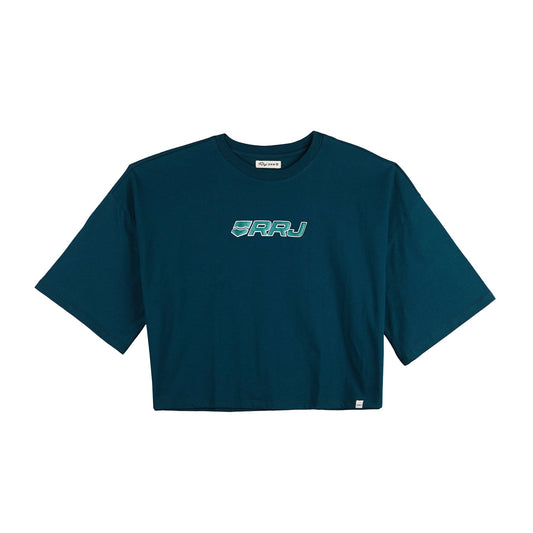 RRJ Ladies Basic Tees Boxy Fitting CVC Jersey Fabric 145742 (Teal)