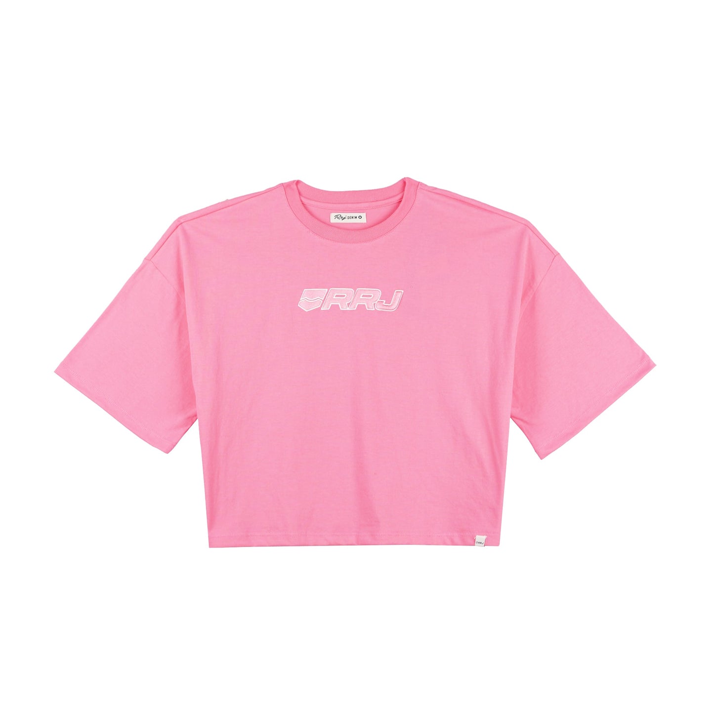 RRJ Ladies Basic Tees Boxy Fitting CVC Jersey Fabric 145742 (Pink)